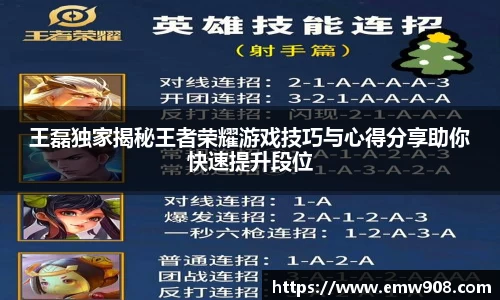 王磊独家揭秘王者荣耀游戏技巧与心得分享助你快速提升段位